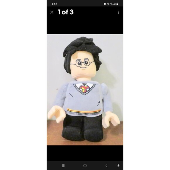 *LEGO Harry Potter Wizarding World Mini Figure Style 13 inches Plush NEW - Picture 1 of 4